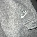 Nike Sportswear Club Fleece Cargo Jogger Sweatpants in Gray Photo 2