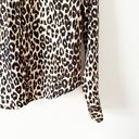 Equipment Femme Slim Signature Leopard Printed Button Down Silk Shirt Medium Photo 1