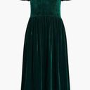 Hill House 💕💕 The Akilah Nap Dress ~ Emerald Green Velvet Small S NWT Photo 8