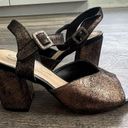 sbicca  - Black & Metallic Bronze Chunky Heel Sandal
Genuine Leather Size 7 Photo 4