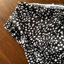 ASOS  DESIGN High Waist Frill Bikini Bottom Black Mono Spot Print Size 4 NWOT Photo 4