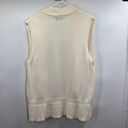 Christopher & Banks Christopher Banks Shawl Collar Sweater Vest Womens L Used Cream Photo 1