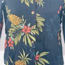 Caribbean Joe  Let Go Tropical Print 3/4 Length Sleeve Fitted Button Up Shirt Photo 4