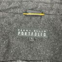 Perry Ellis  Mens L dark Gray Wool Coat Photo 2