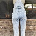 No Boundaries Vintage  Y2K Stretch Denim Distressed Button Up Bib Overalls~S~ Photo 2