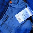 NWT Mother The Ditcher Crop Fray in Blazing Blue Acid Wash Wide Leg Jeans 27 Photo 3