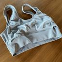 Aerie  Superchill Scoop Seamless Bralette Bra Unpadded Light Blue Floral, Size M Photo 3