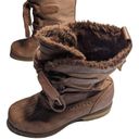 Keds  Snow Day Cognac Brown Faux Leather Suede Lace-Up Winter Apres Ski Boots 5 Photo 5