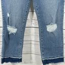 INC  SZ 4/27 Ankle Jeans Delancey Straight Leg High-Rise Distressed Button-Fly Photo 2