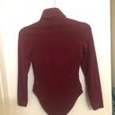 American Apparel  burgundy turtleneck bodysuit S Photo 2