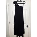 Parker | Black Anne Asymmetric High-low Ruffle One-shoulder Gown Size 2 Photo 15