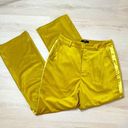 7 For All Mankind  Velvet & Satin Wide Leg Trousers Gold Size 10 NEW Photo 9