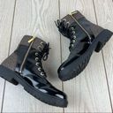 Michael Kors Michael  MK Pattern Alistair Lace Up Booties 10M Black & Brown $119 Photo 6