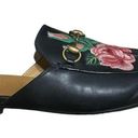 Gucci  Princetown Floral Embroidered Loafers Slip On Slippers Mules Photo 4