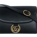 Gucci  GG Azalea Ring Black Leather Timeless Shoulder Bag Photo 0