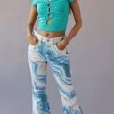 BDG Urban Outfitters  '90s Mid‎ Rise Bootcut Jean in Blue Multi Size 24 Flare Photo 0