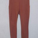 Lou & grey  Orange High Waisted Side Pockets Ankle Length Casual Leggings size SM Photo 0