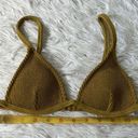 Good American  Women’s Always fits Triangle bikini top in dirty olive001 size 0 Photo 4