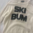 Wooden Ships  Ski Bum block letter oversized sweater Size s/m Photo 2