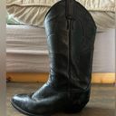 Justin Boots ☀️ Justin Black Cowboy Boots Western Style l4715 7.5b Photo 11