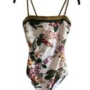 Gottex New!  Bandeau Strapless Floral Sardinia One Piece Swimsuit Photo 4