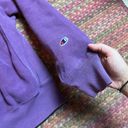 Champion  PURPLE REVERSE WEAVE PULLOVER SWEATSHIRT Photo 3