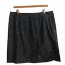 Lane Bryant  Denim Skirt Size 16 Black Stretch Business Casual Photo 1