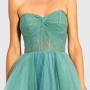 Mac Duggal  20772 Strapless Bustier Twist Top Ruffle Cinderella Ballgown, Size 4 Photo 2