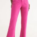 ZARA Cropped Flare Pink Jeans Photo 0