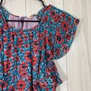 Rebecca Taylor  Silk Blend Lindsay Floral Ruffle Sleeve Dress size 2 Photo 7