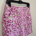 ep pro Vinatge  Golf Skort Skirt Pink and Green Leaf Pattern Size 6 Photo 1