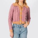 Lush Clothing NWT | Lush Shayla Rhinestone Button Cropped Cable Knit Cardigan Sweater | SZ M Photo 1