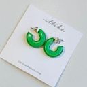 Ettika NWOT  Green Daydreamin' Resin Earrings Photo 0