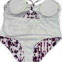 One Piece 4/$25 BUNDLE SALE! PURPLE WATERCOLOR HALTER  SWIM SUIT WITH CUTOUT! Photo 1