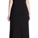 Vince  Womens size Large Scoop Neck Chambray Back Jersey Knit Black Maxi Dress Photo 1