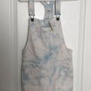 Aerie New  Women's XS Tie-Dye Denim Overalls - Light Blue & White NWT Photo 0