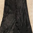 Nsr Black Satin Midi Skirt Photo 4