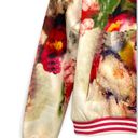 Krass&co Lucy &  Floral Full Zip Jacket Size S Varsity Style Pockets Watercolor Print Photo 2