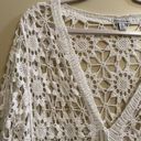 Nina Leonard Crochet Flower Cover-Up Photo 1