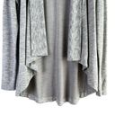 Athleta  Nirvana Wear Two Ways Wrap Open Front Cardigan Sweater Heather Gray, S Photo 5