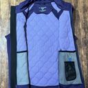 Brooks  Women's Medium Purple Quilted Zip Fleece Vest Photo 2