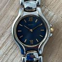 Seiko  Vintage Ladies Watch Blue Dial Two-Tone Bracelet
Gold-Tone Markers Hands Photo 1