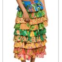 Farm Rio NEW  Mixed Prints Multi-Layered Midi Skirt Photo 3