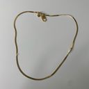 Madewell  Delicate Collection Demi-Fine Skinny Herringbone Chain 14K Gold Photo 3