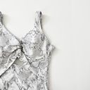 DKNY [] Snake Print White Gray Peek-A-Boo Twist Front One Piece Swimsuit NWT Photo 7