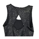 Old Navy Active Go-Dry Black w Gold Moons, Stars, Circles Fitted Tank Top Women XS Photo 3