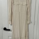 Reformation NEW  Hallie Maxi Long Sleeve Dress 6 Victorian Ruffle Cream Dress Photo 2