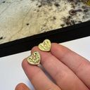 Disney Signed Avon  Gold Tone Small Dainty Minnie Mouse Heart Clip On Earrings Photo 0