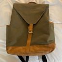 DSW Olive Green Canvas Backpack Photo 0