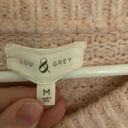 Lou & grey  Waffle Knit Pink Pullover Sweater Size Medium alpaca blend Photo 3